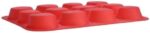 Zuvo Twelve-cavity silicone muffin tray – ['Large (Single)'] – Red – 12 cups - Image 8