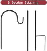 Jermily Garden shepherd crook hooks – Black – 2-pack - Image 4
