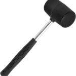 Milestone Camping Camping rubber mallet – 12oz – Black, Silver