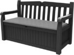 Outdoor storage bench – 265 Litres – Grey