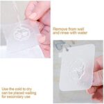 AOMEES Adhesive Hooks Heavy Duty Wall Hooks 8kg (Max) Self Adhesive Hook 12pcs – Transparent - Image 6