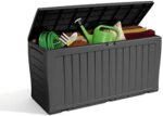 Keter Weatherproof garden storage chest – Grey – 270 litres - Image 2