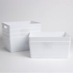 Niftii Handled small storage baskets – White - Image 8