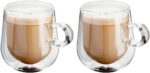 Double-wall glass coffee cups – 1 Pack (2 Glasses) – Transparent – 275 ml