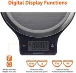 Amazon Basics Digital kitchen scales with LCD display (with batteries), Black and Stainless Steel, BPA free, Weighs up to 11 pounds - Image 6