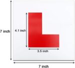 Onarway Magnetic Learner L Plates, 2-pack – 1.3mm thickness – Red - Image 3