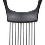 MEETOZ Onion slicing guide holder – Black, Silver