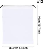 12 Pcs Shoe Bags for Travel Waterproof Dustproof Storage Bag – Transparent – 10-pack - Image 2