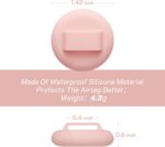 Breakaway cat collar with tracker holder – 7-12 pulgadas – Pink – 2-pack - Image 3