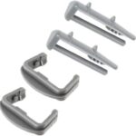 Vaporly UK Dishwasher basket rail end caps – 05060854970527 – Grey – 4-pack