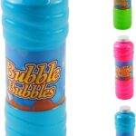 RAM ONLINE Bubble Mixture, 1 Litre with Wand, 1 Bottle – 15 cm – Multicolor