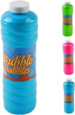 RAM ONLINE Bubble Mixture, 1 Litre with Wand, 1 Bottle – 15 cm – Multicolor