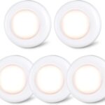 Battery-operated tap puck lights