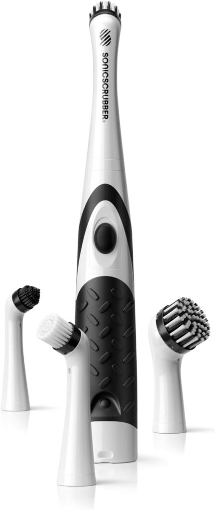 SONICSCRUBBER Compact powered detail-scrubbing brush – White