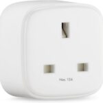 Amazon Basics UK indoor Wi-Fi smart plug – 5.9 x 5.9 x 6.5 cm