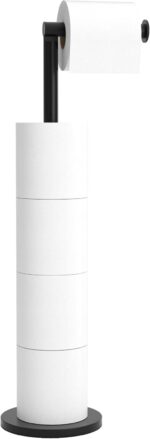 niffgaff Freestanding toilet-roll reserve stand – Black