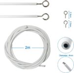 Armo Home Net curtain suspension-wire kit – Silver – 8-pack - Image 3