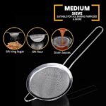 Jojeys Fine-mesh kitchen sieve set – Silver - Image 2