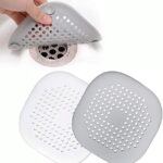 CCLKHY 2 Pcs Silicone Drain Protector with Sucker – Grey and White