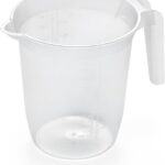 Addis Plastic 1 litre Measuring & Mixing Jug with handle, Clear – Transparent