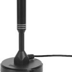 August DTA240B Portable Indoor TV Aerial With Magnetic Base & High Gain – Black