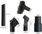 BUYSK Vacuum nozzle and brush attachment kit – 32mm – Black - Image 5