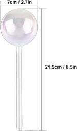 Glass self-watering globes – Iridescent 2-pack – 2-pack - Image 2