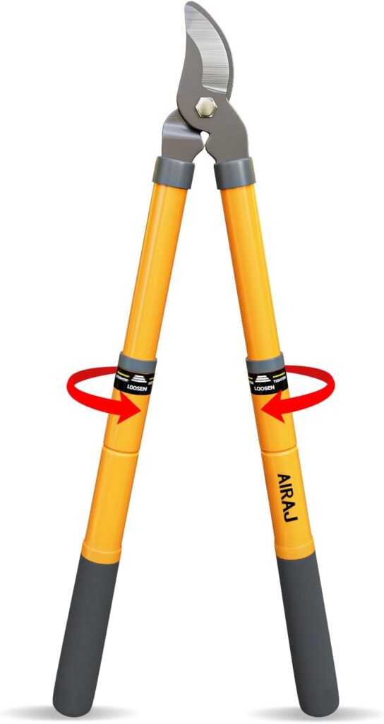 AIRAJ Telescopic bypass garden loppers – Orange