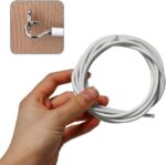 Armo Home Net curtain suspension-wire kit – Silver – 8-pack - Image 5