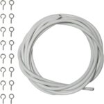 Armo Home Net curtain suspension-wire kit – Silver – 8-pack - Image 2