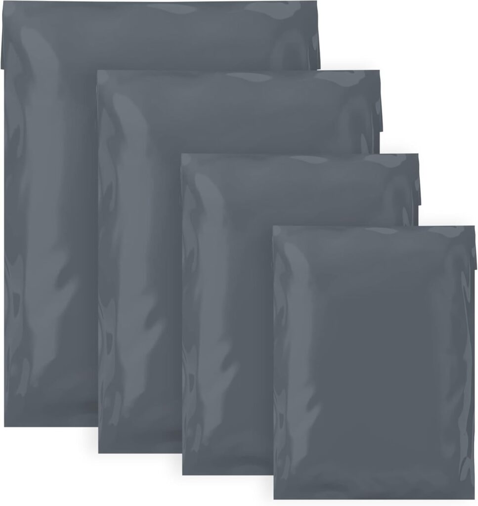Double Dragon Self-seal plastic postal mailers – Grey