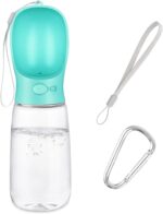Emwel Travel dog water bottle with bowl – 550ml Blue – 550 ml