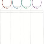 Aestustheri Clear cruise luggage document sleeves – 19 x 6.5 cm – 4 colours – 4-pack
