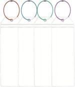 Aestustheri Clear cruise luggage document sleeves – 19 x 6.5 cm – 4 colours – 4-pack