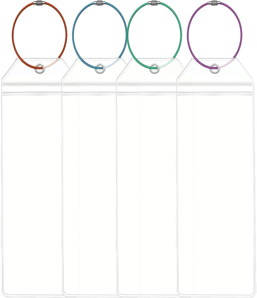 Aestustheri Clear cruise luggage document sleeves – 19 x 6.5 cm – 4 colours – 4-pack