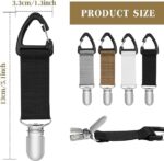 GOEDEKE Luggage hat carrying clips – Black&khaki - Image 2