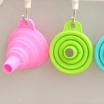 Collapsible silicone funnels – Blue + Green - Image 3