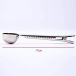 Measuring scoop with bag clip – Silver – 20 g - Image 7