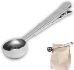 Measuring scoop with bag clip – Silver – 20 g