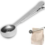 Measuring scoop with bag clip – Silver – 20 g