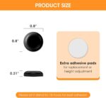 Adhesive appliance sliding feet – 16 Pcs-black - Image 6