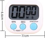 Vnvnvnv Multi-functional Digital Kitchen Timer | ABS material – White - Image 2
