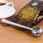 Measuring scoop with bag clip – Silver – 20 g - Image 2