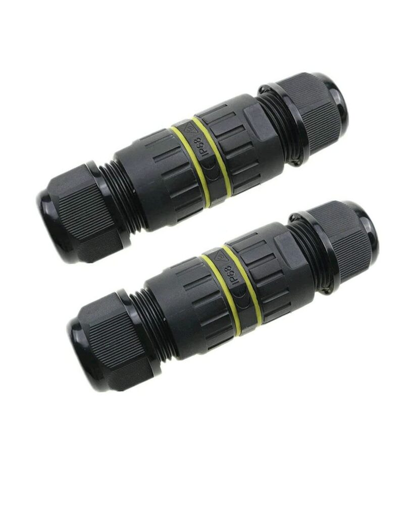 Malajess Waterproof inline electrical cable junctions – black