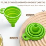 Collapsible silicone funnels – Blue + Green - Image 4