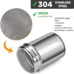 Powder shaker with stencil set – Silver – 16-pack - Image 2
