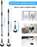 Leebein Long-handle cordless spin scrubber – White - Image 3
