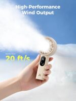 Aecooly Mighty rechargeable handheld fan, beige - Image 3