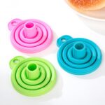 Collapsible silicone funnels – Blue + Green - Image 2