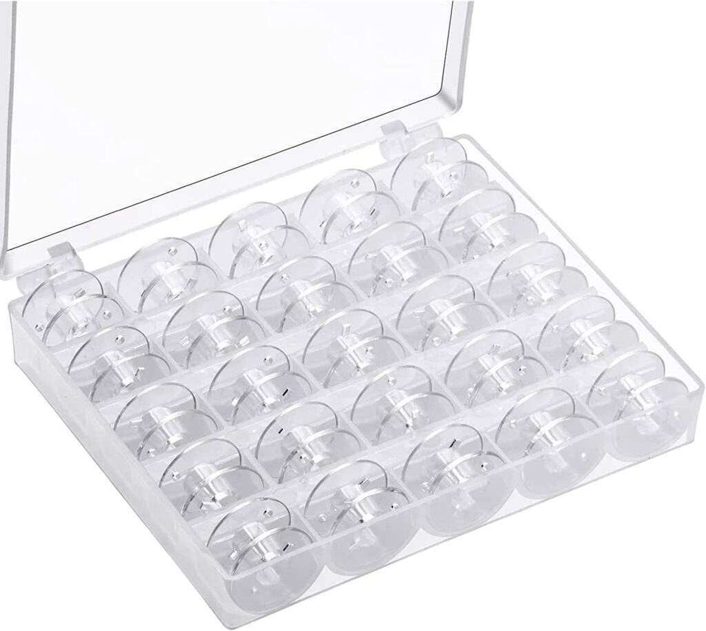 Sewing machine bobbins – 25 PCS – Transparent